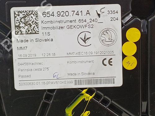 Instrument cluster SKODA SCALA (NW1) 1.6 TDI | BP29258426C47 - Image 7