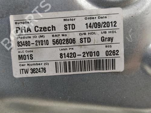 Rear right window mechanism HYUNDAI ix35 (LM, EL, ELH)  | BP4842434C25 
