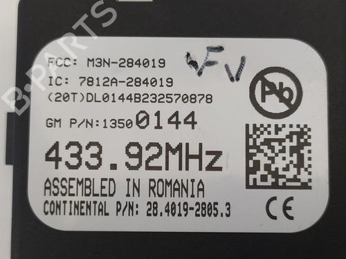 Electronic module OPEL ASTRA J (P10)  | BP9496558M83 