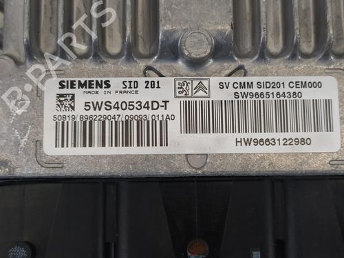 Engine control unit (ECU) CITROËN C5 III (RD_)  | BP9161220M57 