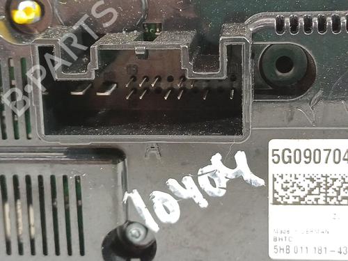 Climate control VW GOLF VII (5G1, BQ1, BE1, BE2)  | BP22248508I5 