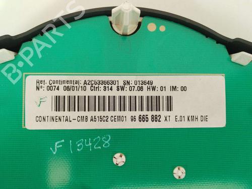Instrument cluster CITROËN C3 II (SC_) 1.6 HDi 90 | BP27985925C47 - Image 7