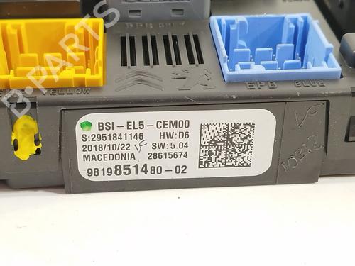 Fuse box PEUGEOT 308 II (LB_, LP_, LW_, LH_, L3_)  | BP22221661E1 
