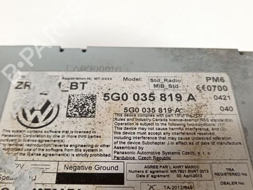 Radio VW GOLF VII (5G1, BQ1, BE1, BE2) 1.6 TDI | BP23549322E6 