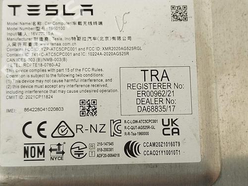 Módulo eletrónico TESLA MODEL 3 (5YJ3) EV | BP36238551M83 - Image 8