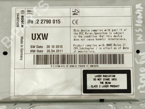 Radio OPEL INSIGNIA A (G09) 2.0 CDTI 4x4 (68) | BP31627024E6 