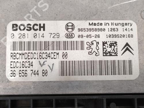 Engine control unit (ECU) CITROËN C4 Picasso I MPV (UD_)  | BP9545393M57 