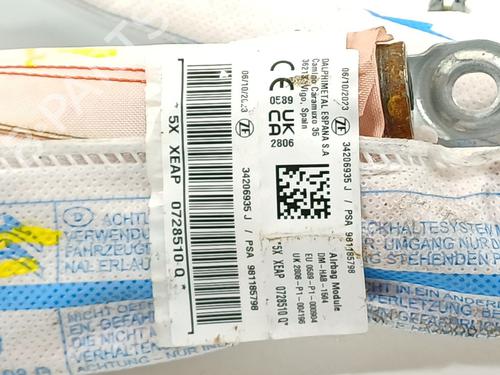 Right curtain airbag CITROËN C3 III (SX) 1.5 BlueHDi 100 (SXYHYP, SXYHTU) | BP29118640C12 