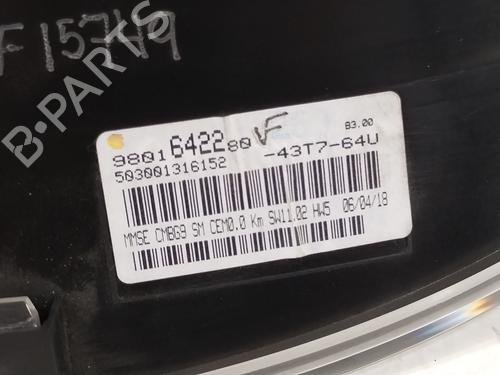 Instrument cluster CITROËN BERLINGO Platform/Chassis (B9) 1.6 BlueHDi 100 | BP31252734C47 