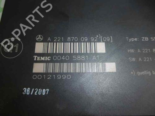 Electronic module MERCEDES-BENZ S-CLASS (W221, V221)  | BP1939014M83 