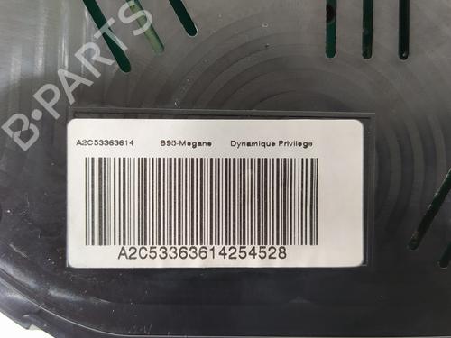 Instrument cluster RENAULT MEGANE III Hatchback (BZ0/1_, B3_)  | BP10327148C47 