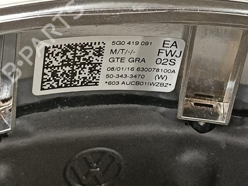 Steering wheel VW GOLF VII (5G1, BQ1, BE1, BE2) 1.4 GTE Hybrid | BP19054485C49 