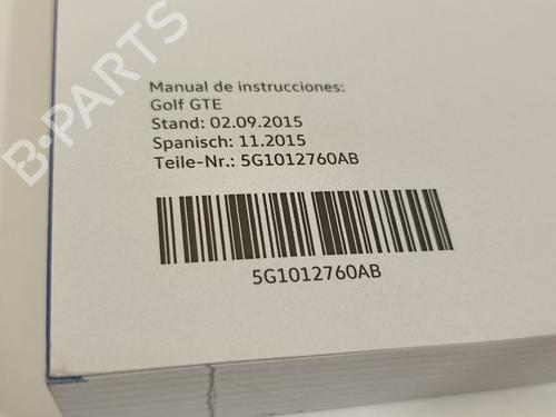 Other VW GOLF VII (5G1, BQ1, BE1, BE2) 1.4 GTE Hybrid | BP19118177O1 