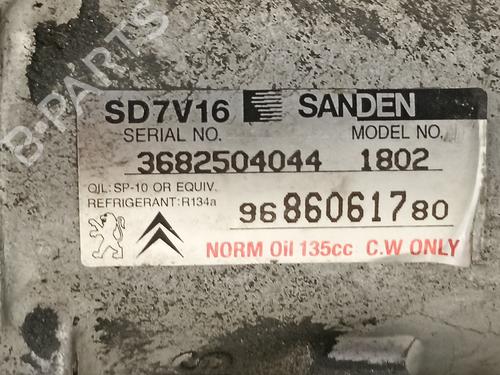 AC compressor CITROËN XSARA PICASSO (N68) 1.6 HDi | BP16365992M34 