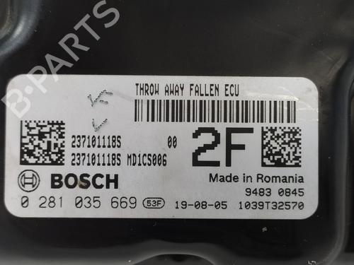 Engine control unit (ECU) DACIA SANDERO II 1.5 Blue dCi 95 (B8JL) | BP9528871M57 