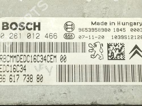 Engine control unit (ECU) CITROËN XSARA PICASSO (N68) 1.6 HDi | BP10352062M57 