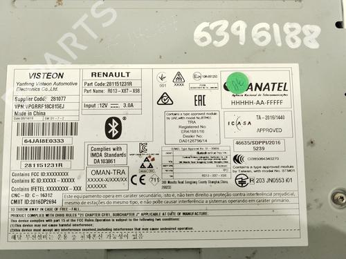 Radio RENAULT CLIO IV (BH_) 0.9 TCe 90 (BHNF, BHMA, BHMH, BHJK, BHJR) | BP27090161E6 