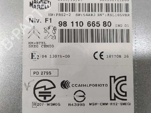 Electronic module PEUGEOT 208 I (CA_, CC_)  | BP6506112M83 