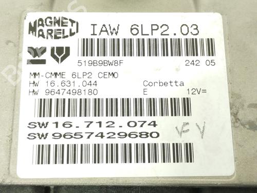 Engine control unit (ECU) PEUGEOT 206 Hatchback (2A/C)  | BP9808379M57 