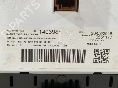 Instrument cluster CITROËN DS4 (NX_)  | BP9516334C47 