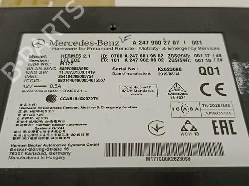 Electronic module MERCEDES-BENZ B-CLASS Sports Tourer (W247) B 200 d (247.012) | BP17703675M83 
