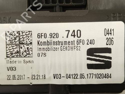 Instrument cluster SEAT IBIZA V (KJ1, KJG) 1.0 TSI | BP27482182C47