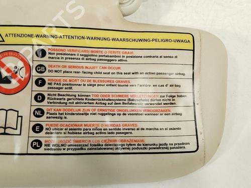 Right sun visor FIAT 500 (312_) 1.4 (312AXC1B, 312CXC1B) | BP38264817I2 - Image 7