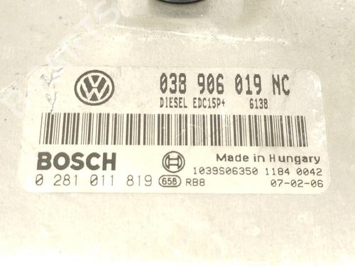 Engine control unit (ECU) VW POLO (9N_, 9A_)  | BP9808365M57 