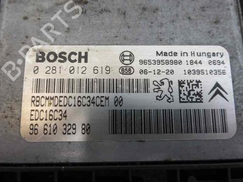 Engine control unit (ECU) CITROËN BERLINGO / BERLINGO FIRST Box Body/MPV (M_) 1.6 HDI 90 (MB9HX, MC9HX) | BP1877736M57 