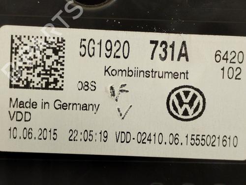 Instrument cluster VW GOLF VII (5G1, BQ1, BE1, BE2) 1.6 TDI | BP10627314C47 
