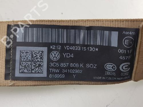 Rear right seatbelt VW PASSAT B7 (362) 1.6 TDI | BP12027586I28 