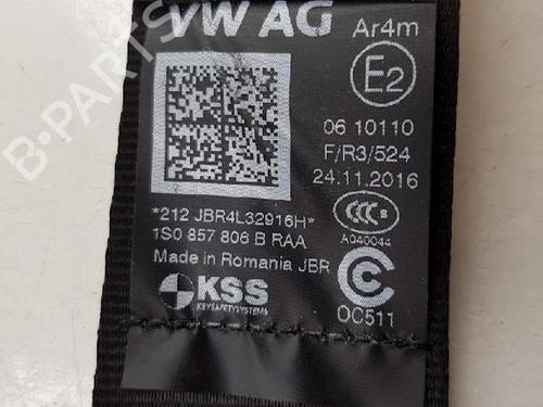 Rear right seatbelt VW UP! (121, 122, BL1, BL2, BL3, 123) 1.0 | BP12027485I28 
