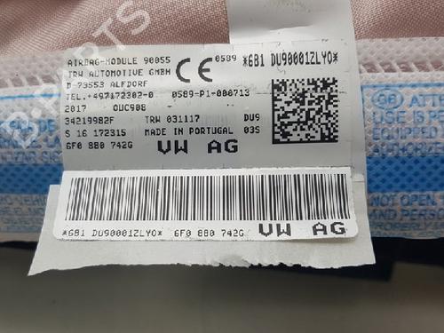 Right curtain airbag SEAT IBIZA V (KJ1, KJG) 1.0 | BP12059965C12 