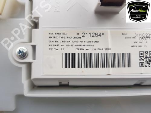 Instrument cluster PEUGEOT 208 I (CA_, CC_) 1.2 VTI 82 | BP12037651C47 