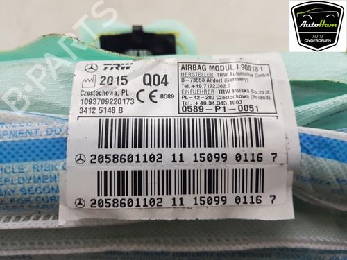 Right curtain airbag MERCEDES-BENZ C-CLASS T-Model (S205) C 350 e (205.247) | BP22742177C12 