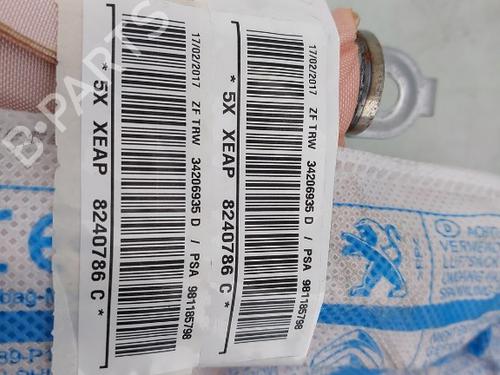 Right curtain airbag CITROËN C3 III (SX) 1.2 THP 110 (SXHNPS, SXHNZT, SXHNZ6) | BP29713135C12 