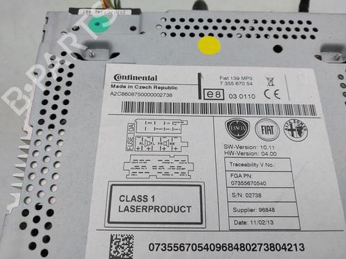 Radio FIAT PANDA (312_, 319_) 0.9 (312PXH1A) | BP30121733E6 