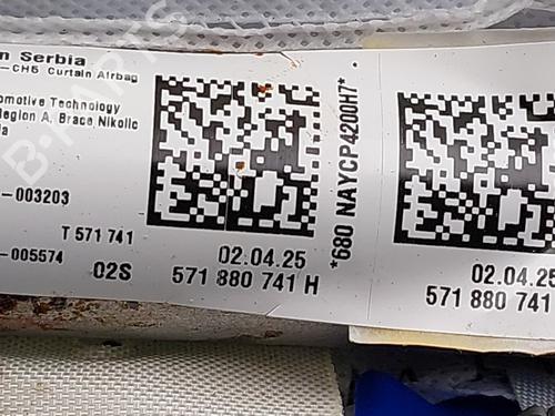 Venstre gardin kollisjonspute VW TIGUAN (CT1) 1.5 TSI eHybrid | BP29965852C11