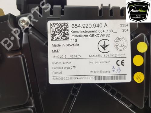 Instrument cluster SKODA KAMIQ (NW4) 1.0 TSI | BP19336071C47 