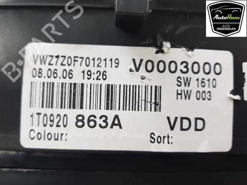 Used Instrument cluster VW CADDY III Box Body/MPV (2KA, 2KH, 2CA, 2CH) 2.0 SDI (70 hp) 12039382