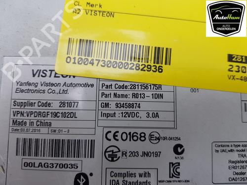 Radio RENAULT TRAFIC III Van (FG_) 1.6 dCi 140 (FGMA) | BP20925670E6 