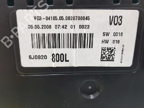 Instrument cluster SEAT IBIZA IV (6J5, 6P1) 1.9 TDI | BP12016341C47 