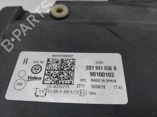 Right headlight VW POLO VI (AW1, BZ1, AE1) 1.0 TSI | BP31851893C29