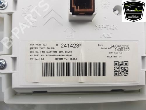 Instrument cluster PEUGEOT 2008 I (CU_) 1.2 THP 130 / PureTech 130 | BP12046796C47