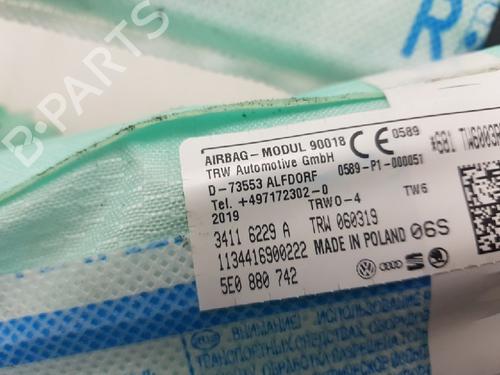 Right curtain airbag SKODA OCTAVIA III Combi (5E5, 5E6) 1.0 TSI | BP12061401C12