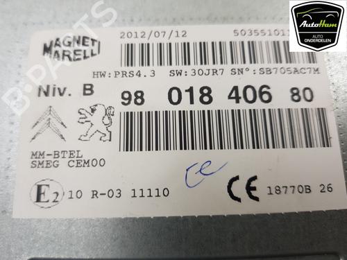Electronic module PEUGEOT 208 I (CA_, CC_) 1.2 VTI 82 | BP15640378M83 