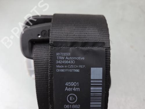 Front right seatbelt PEUGEOT PARTNER Box Body/MPV (K9) 1.5 BlueHDI 130 | BP31610163I25