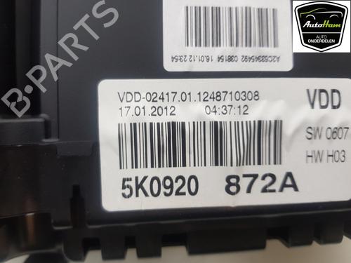 Instrument cluster VW GOLF VI (5K1) 1.6 TDI | BP15769919C47