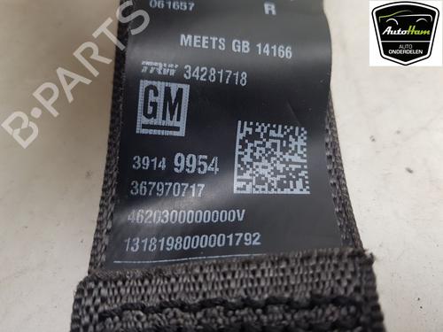Rear right seatbelt OPEL ASTRA K (B16) 1.6 CDTi (68) | BP20720562I28 