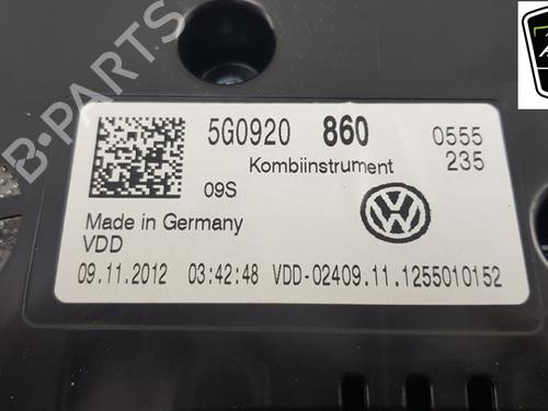 Instrument cluster VW GOLF VII (5G1, BQ1, BE1, BE2) 1.2 TSI | BP12048949C47 